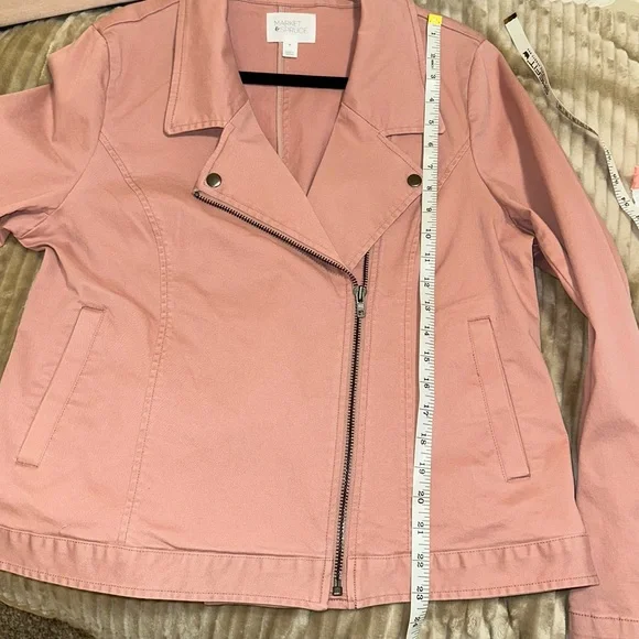 Market & Spruce- Jaclyn Knit Moto Jacket, size xl - Picture 9 of 12